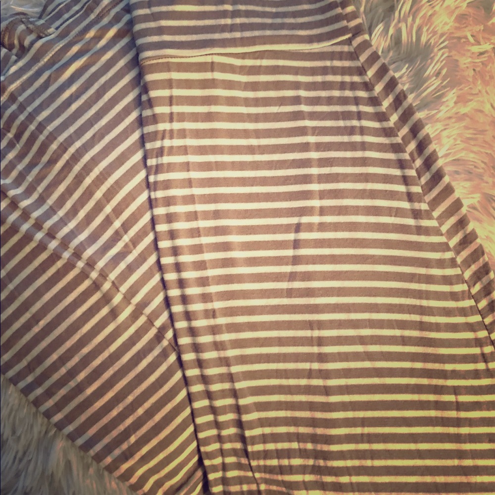 🔸NEGOTIABLE🔸Charlotte Russe Striped Tan Maxi